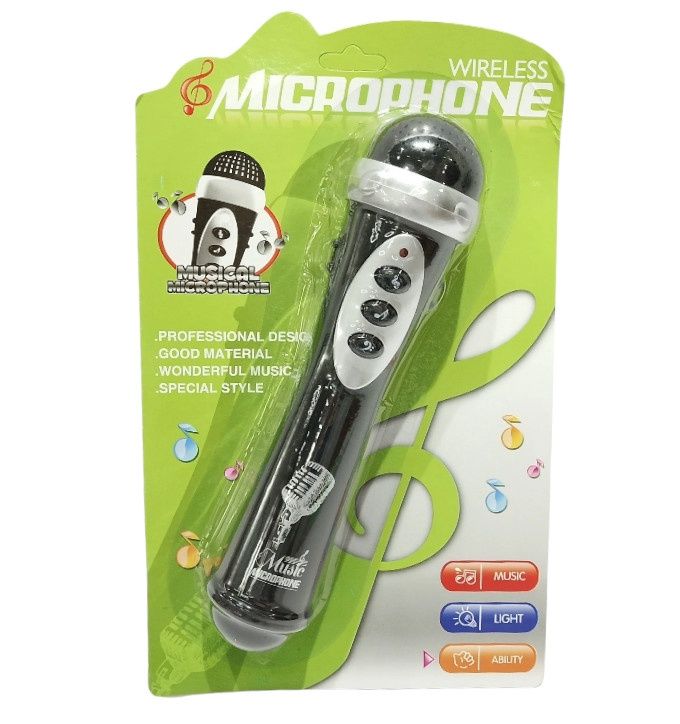 Wireless Microphone Toy – Music, Lights &amp; Sound Effects (Ages 3+)