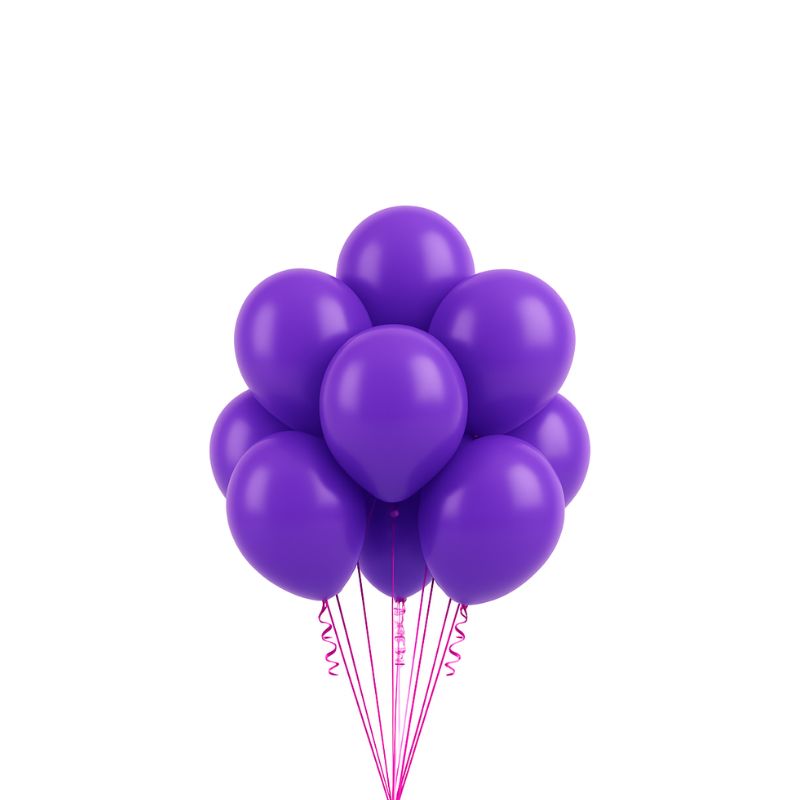 5" Latex Balloons – Purple, 50ct per Bag