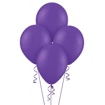 18" Latex Balloons – Purple, 4 pcs per Bag