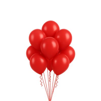 5" Latex Balloons – Red, 50ct per Bag