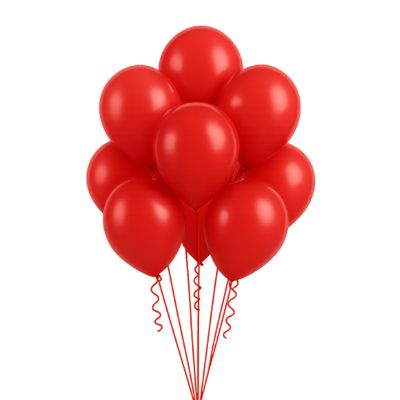 Latex Balloons Packaged – Red (Multiple Sizes Available)