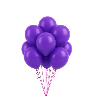 9" Latex Balloons – Purple 20ct per Bag
