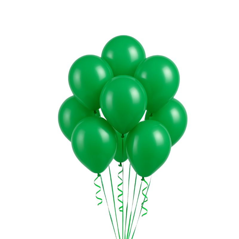 12" Latex Balloons – Festive Green, 72ct per Bag