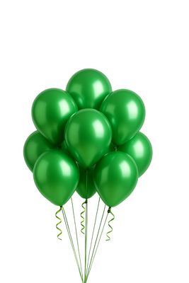 9" Latex Balloons – Festive Green, 20ct per Bag
