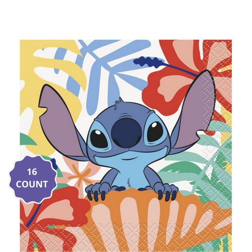 Disney Lilo &amp; Stitch Beverage Napkins – 16 Count