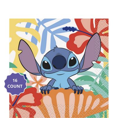 Disney Lilo &amp; Stitch Beverage Napkins – 16 Count