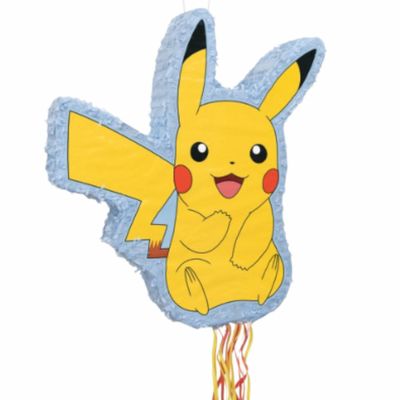 Pikachu-Shaped Drum Pull Piñata – 18.50" x 4.00" x 21.00"