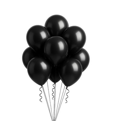 5" Latex Balloons – Black, 50ct per Bag