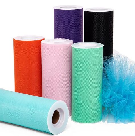 Tulle Fabric Roll 5.9"  x 25 yards long– Assorted Colors
