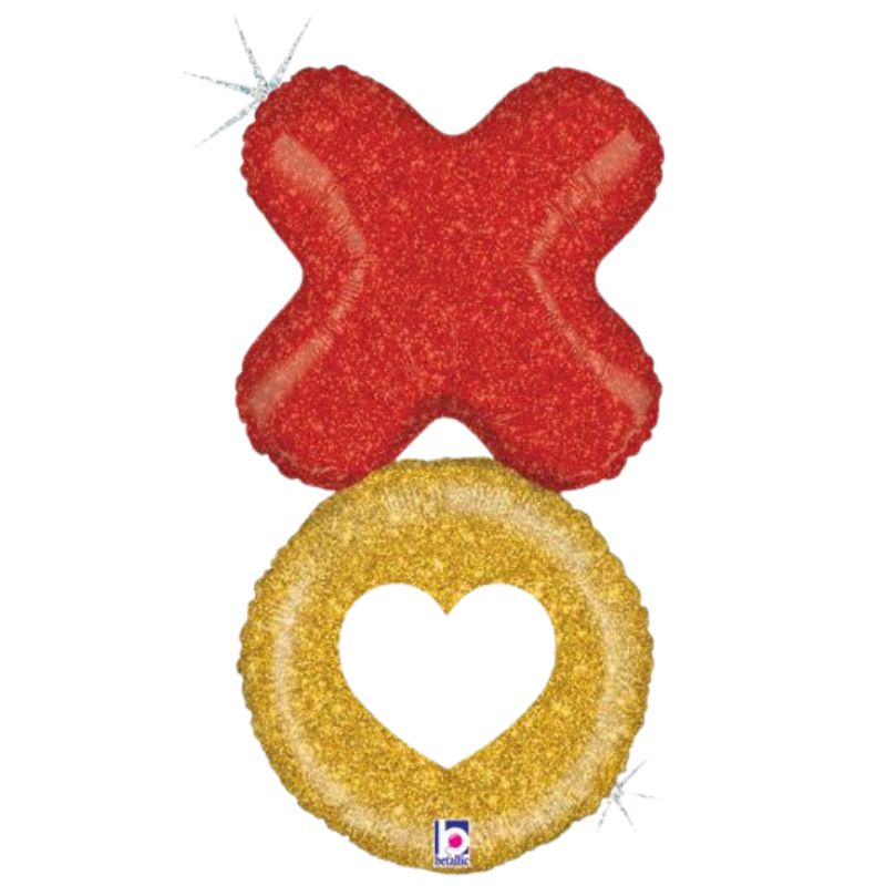 LRG SHP Glittering XO Stacker – 36" (Holographic)