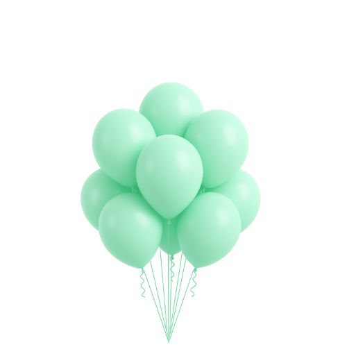 Latex Balloons Packaged – Mint (Multiple Sizes Available), Size &amp; Qty: 5"-50ct
