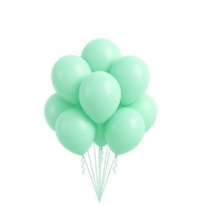 Latex Balloons Packaged – Mint (Multiple Sizes Available)