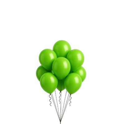 Latex Balloons Packaged – Lime Green (Multiple Sizes Available)