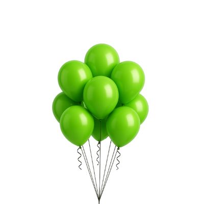 Latex Balloons Packaged – Lime Green (Multiple Sizes Available)