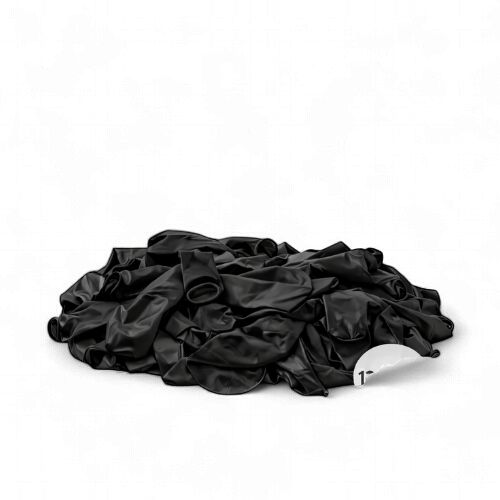 12" Latex Balloons – Black, 72ct per Bag