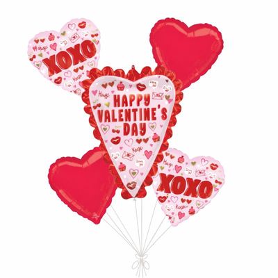 VALENTINE VIBES Balloon Bouquet – 5pcs