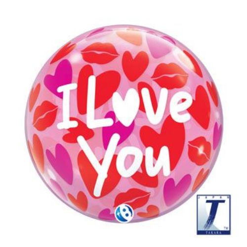 BUBBLE 22C I Love You Kisses – 22"