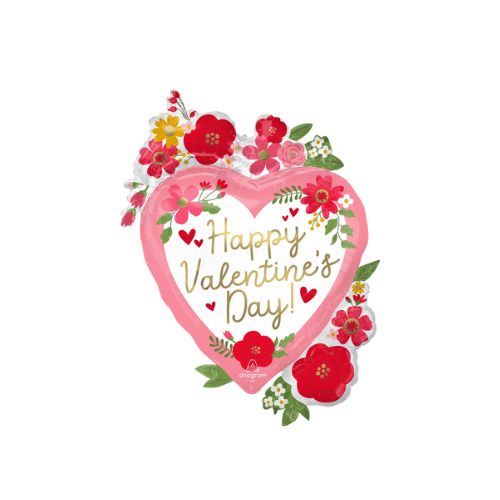 LRG SHP HVD Floral Foil Balloon – 34"