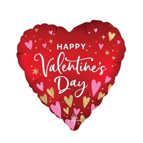 28" HVD Satin Heartfelt Elegance Foil Balloon