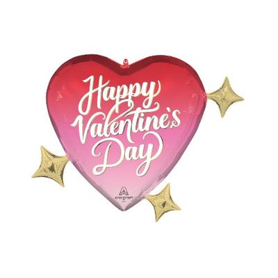 LRG SHP HVD Dreamy Heart Hues Foil Balloon – 28"