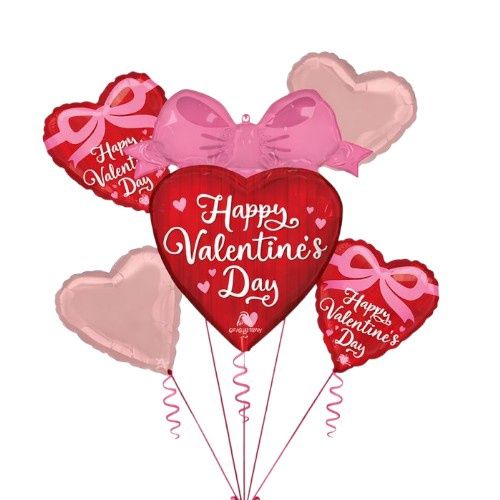 HVD Coquette Bows Balloon Bouquet – 5pcs Set