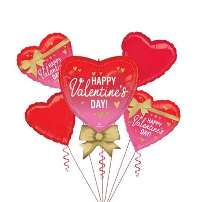 Satin HVD Better With Bows Balloon Bouquet – 5pcs Set