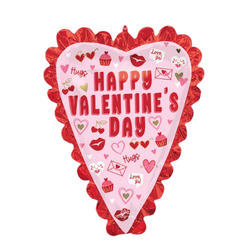 LRG SHP HVD Valentine Vibes Foil Balloon – 35"