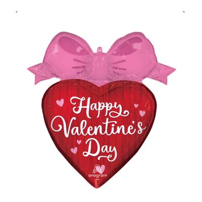 LRG SHP HVD Coquette Bows Foil Balloon – 28"