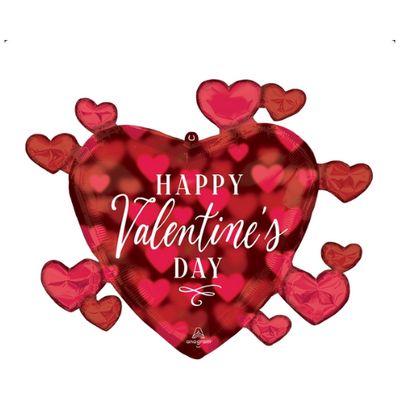 LRG SHP HVD Valentine Romantic Glow Balloon – 29"