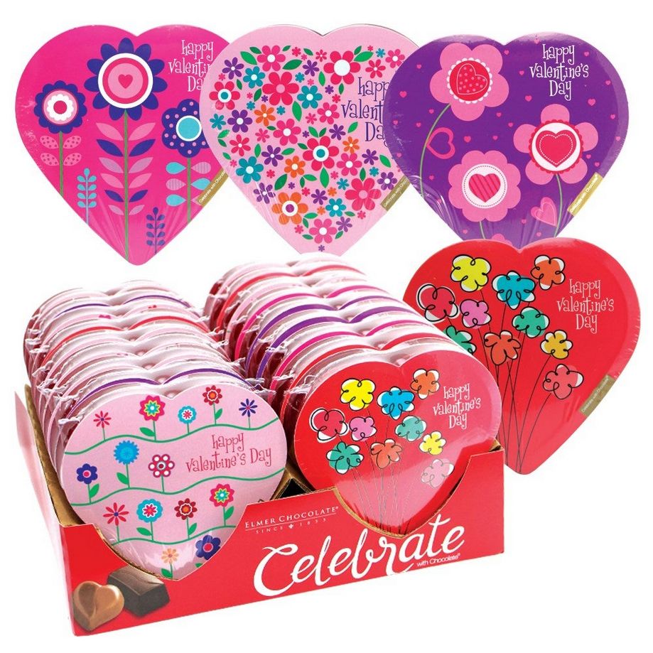 Elmer’s Chocolate Happy Valentine’s Day – 1.6 oz (Friendship Flowers, 5 Assorted Designs)