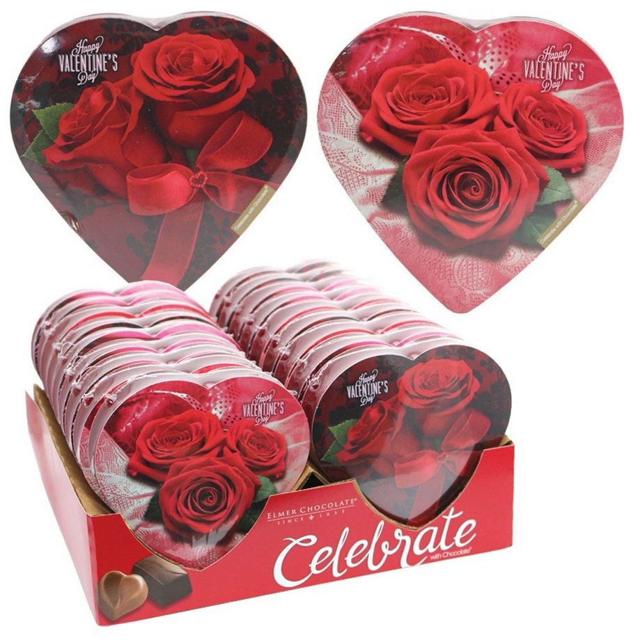 Elmer’s Chocolate Happy Valentine’s Day – 1.6 oz (Rose Lace, 4 Assorted Designs)