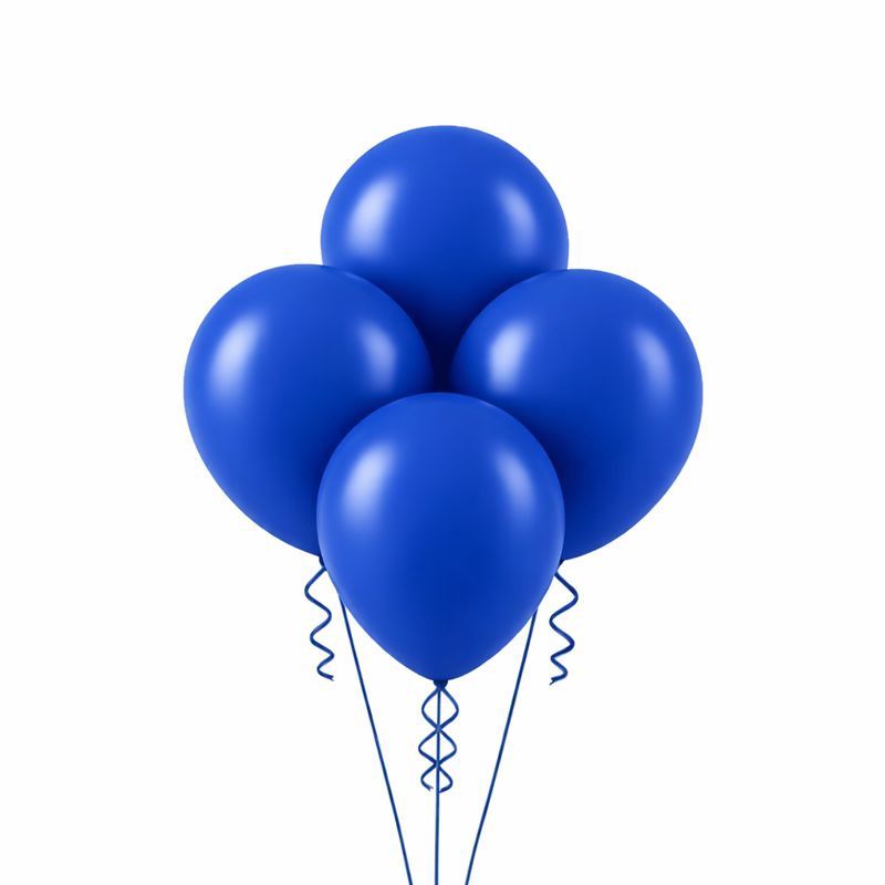 18" Latex Balloons – Royal Blue, 4ct per Bag