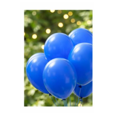9" Latex Balloons – Royal Blue, 20ct per Bag