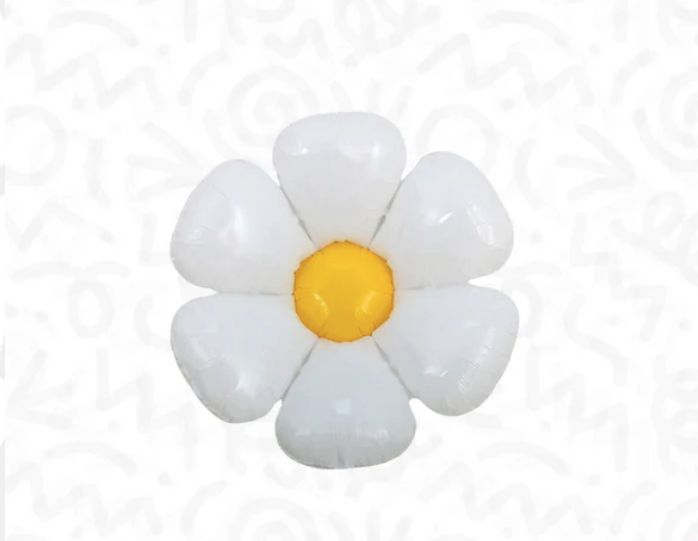 DecoFlower – 34" Daisy (Air-Filled), 1ct, Color: White