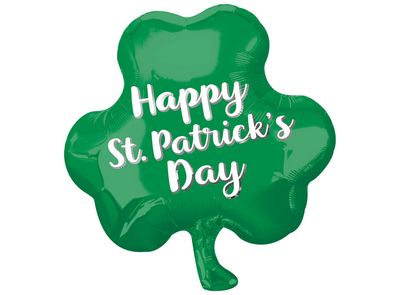 St. Patrick’s Day Shamrock Standard Shape Foil Balloon – 18"