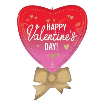 Large Shape Satin Heart Balloon – Better With Bows, 31"