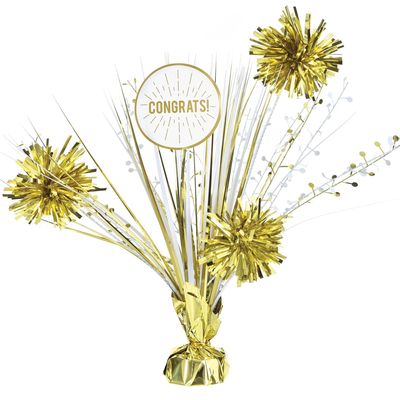 Congratulations Tinsel Burst Centerpiece – 18"
