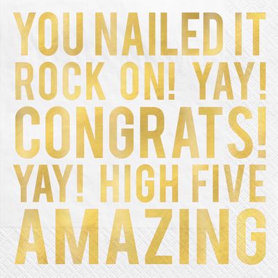 Congrats Lunch Napkin, 16ct