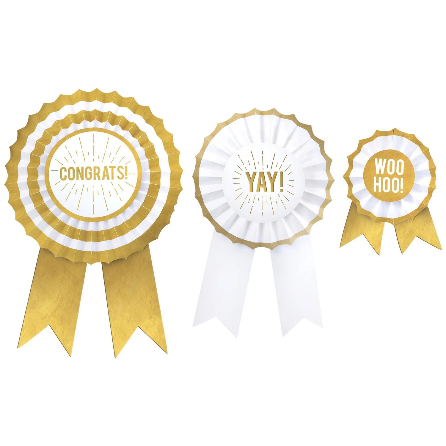 Congrats Award Ribbon! Wall Decorations – 3pc