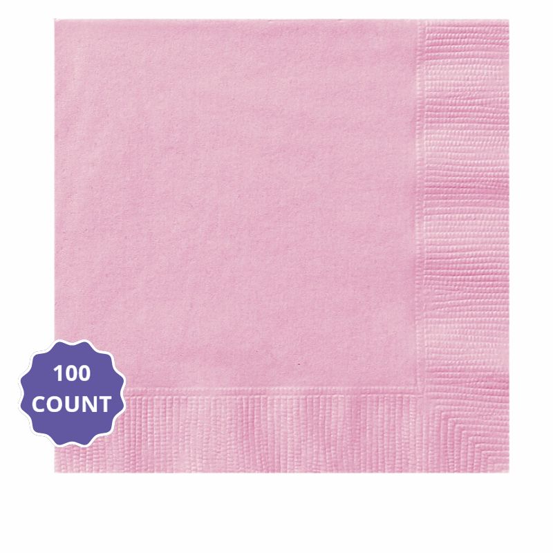 Pink – Solid Color Luncheon Napkins (100ct)