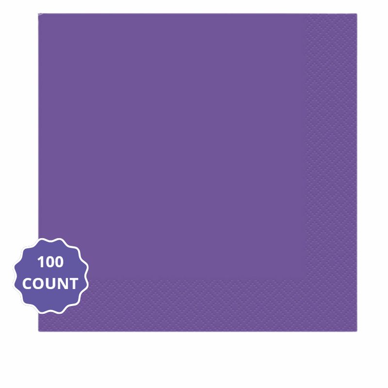 Purple – Solid Color Luncheon Napkins (100ct)