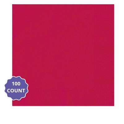 Red – Solid Color Luncheon Napkins (100ct)
