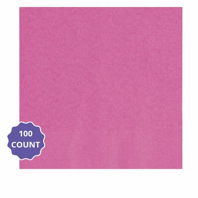 Bright Pink – Solid Color Luncheon Napkins (100ct)