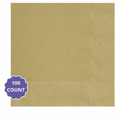 Gold – Solid Color Luncheon Napkins (100ct)