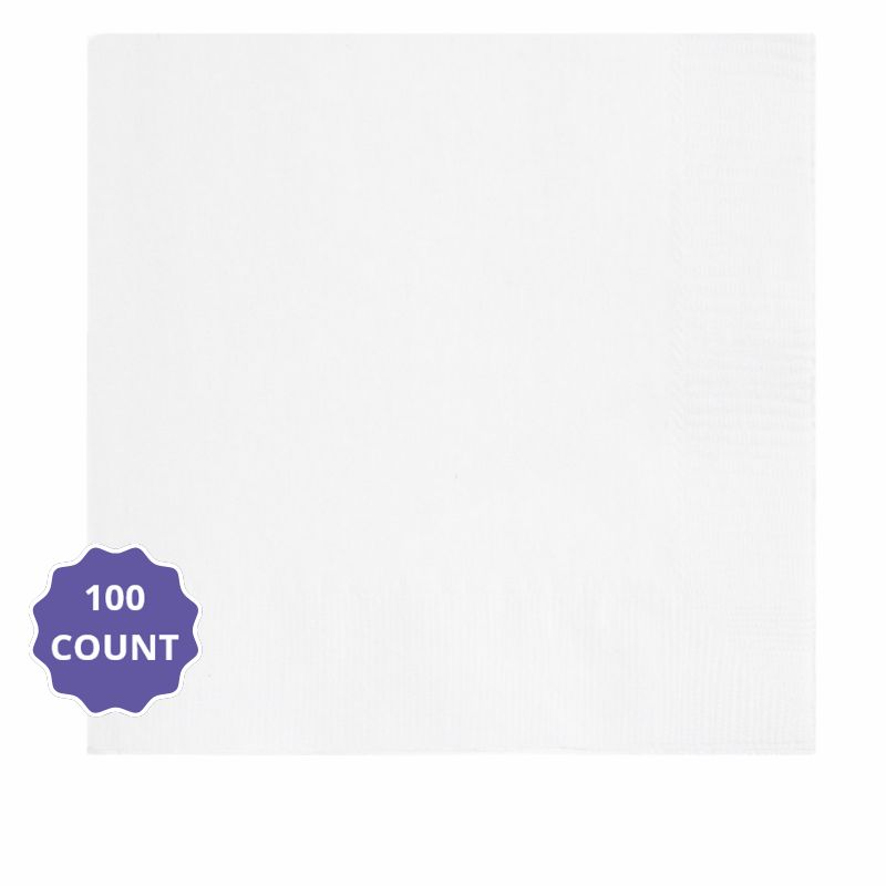White – Solid Color Luncheon Napkins (100ct)
