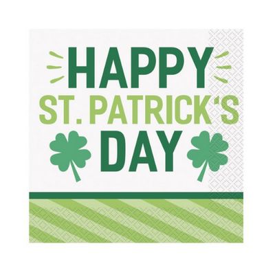 Lucky Clover St. Patrick's Day Luncheon Napkins 16ct Lucky Clover St. Patrick's Day Luncheon Napkins 16ct