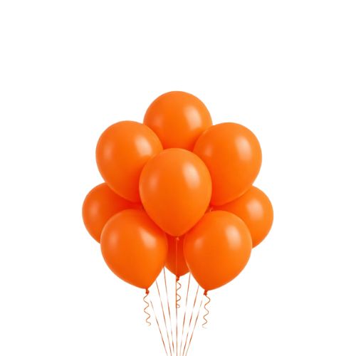 Latex Balloons Packaged – Orange (Multiple Sizes Available), Size &amp; Qty: 5"-50ct