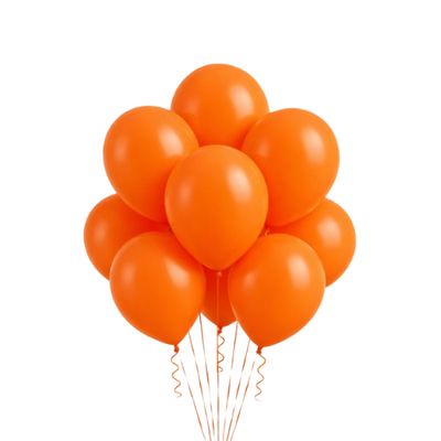 Latex Balloons Packaged – Orange (Multiple Sizes Available)