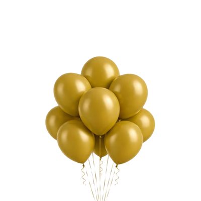 5" Latex Balloons – Gold, 50ct per Bag