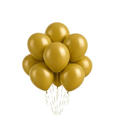 9" Latex Balloons – Gold, 20ct per Bag